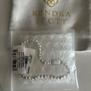 Kendra Scott Silver Beaded Cheerleading Bracelet